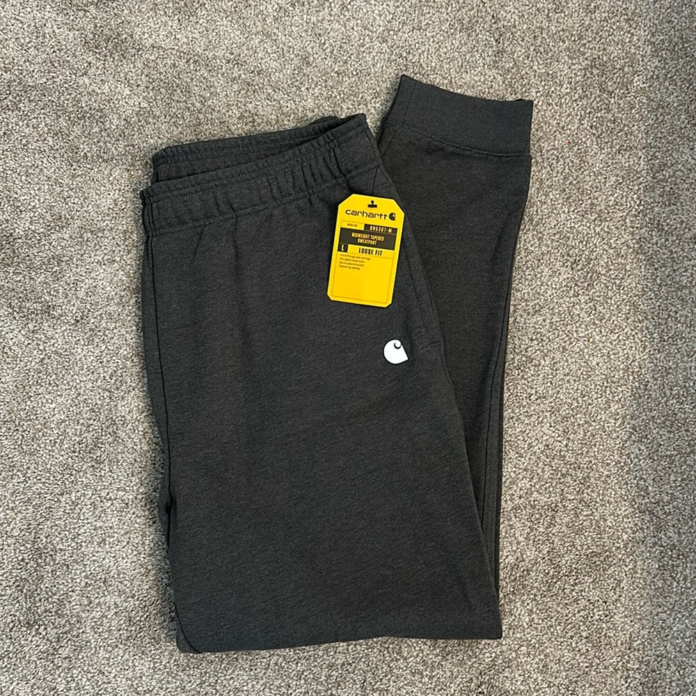 Carhartt Relaxed Fit Midweight Tapered
Athletic Sweatpants Dark Gray Large